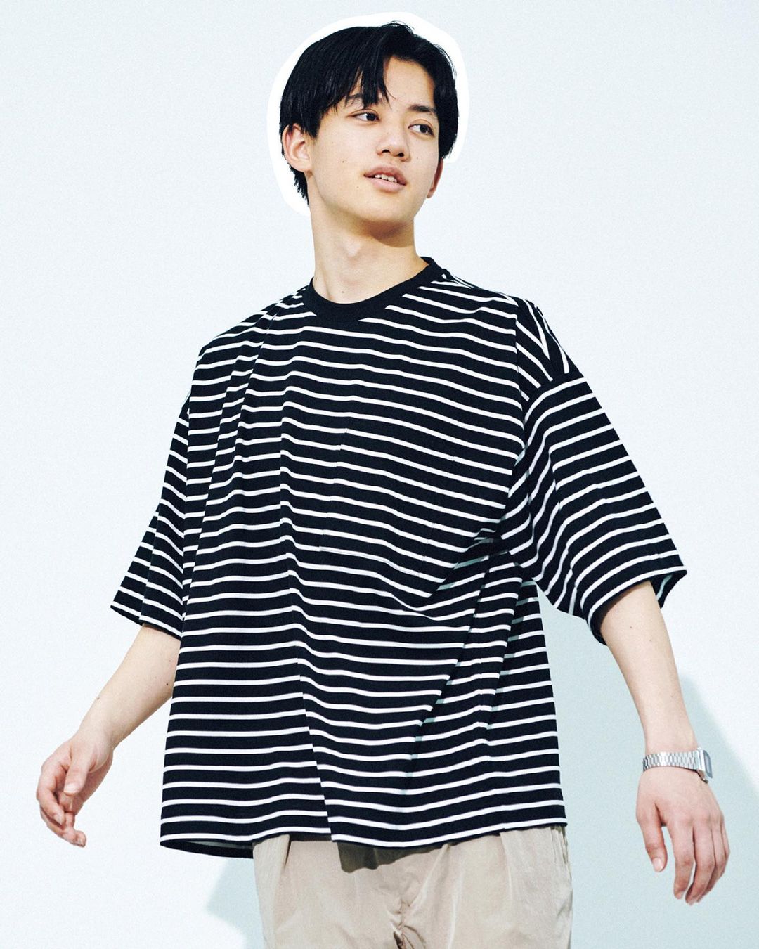 MUJI LABO ボーダーTシャツ