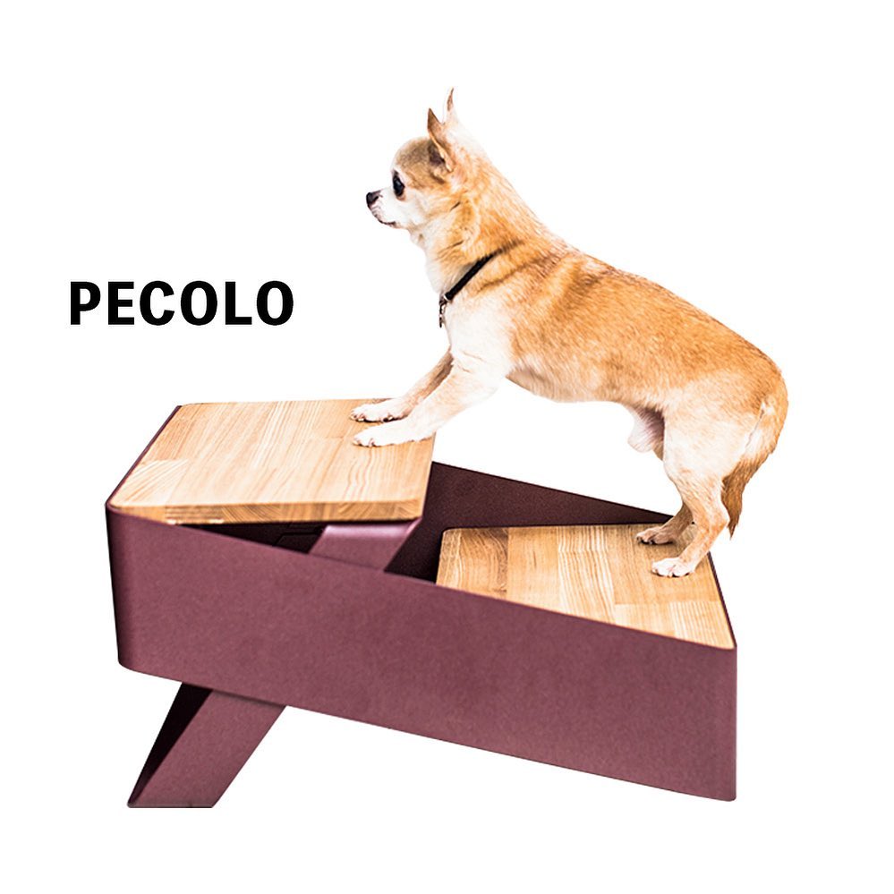 わんにゃんダフルなこだわりペット家具 Pecoloのステップ ペットがソファーやベッドなどの高い場所を安全に登り降りできるアイテム 蹴上は低く 踏面は広め Magmoe