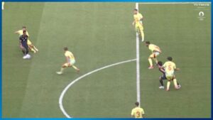 【VAR】細谷真大の右足が紙一重出ていた？同点ゴールもオフサイド判定で取り消し…｜パリオリンピック サッカー男子 準々決勝 日本 vs スペイン