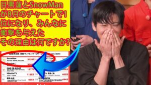 目黒蓮とSnowManが8月のチャートで1位になり、みんなに衝撃を与えた    その理由は何ですか?